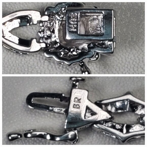 Rhodium-Plated Bracelet – Black & Clear Sparkling Stones - Picture 12 of 13